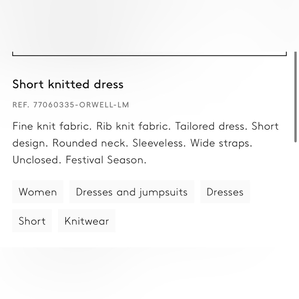 MANGO Short Knitted Blue Dress💙 - Picture 9 of 9